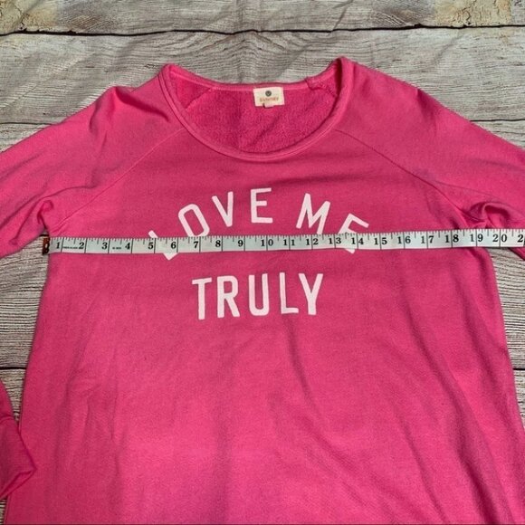 Sundry Love Me Truly Pink Sweatshirt Size 0 - Picture 8 of 10